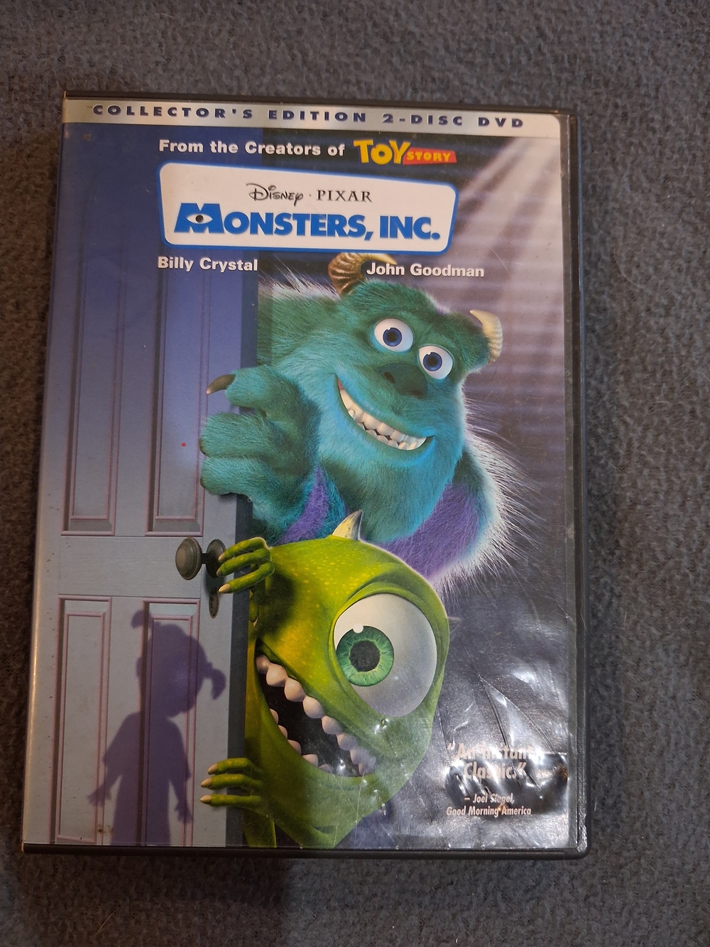 Disney Pixar Monsters, Inc. DVD - Blue & Green Cover